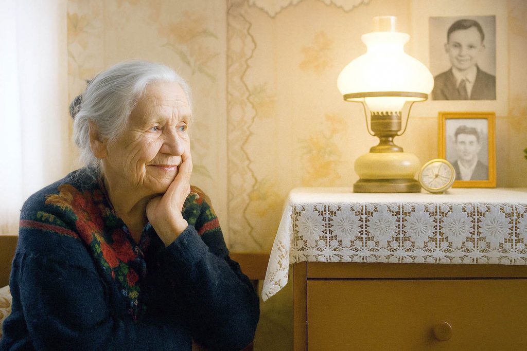 Старый снимок у окна